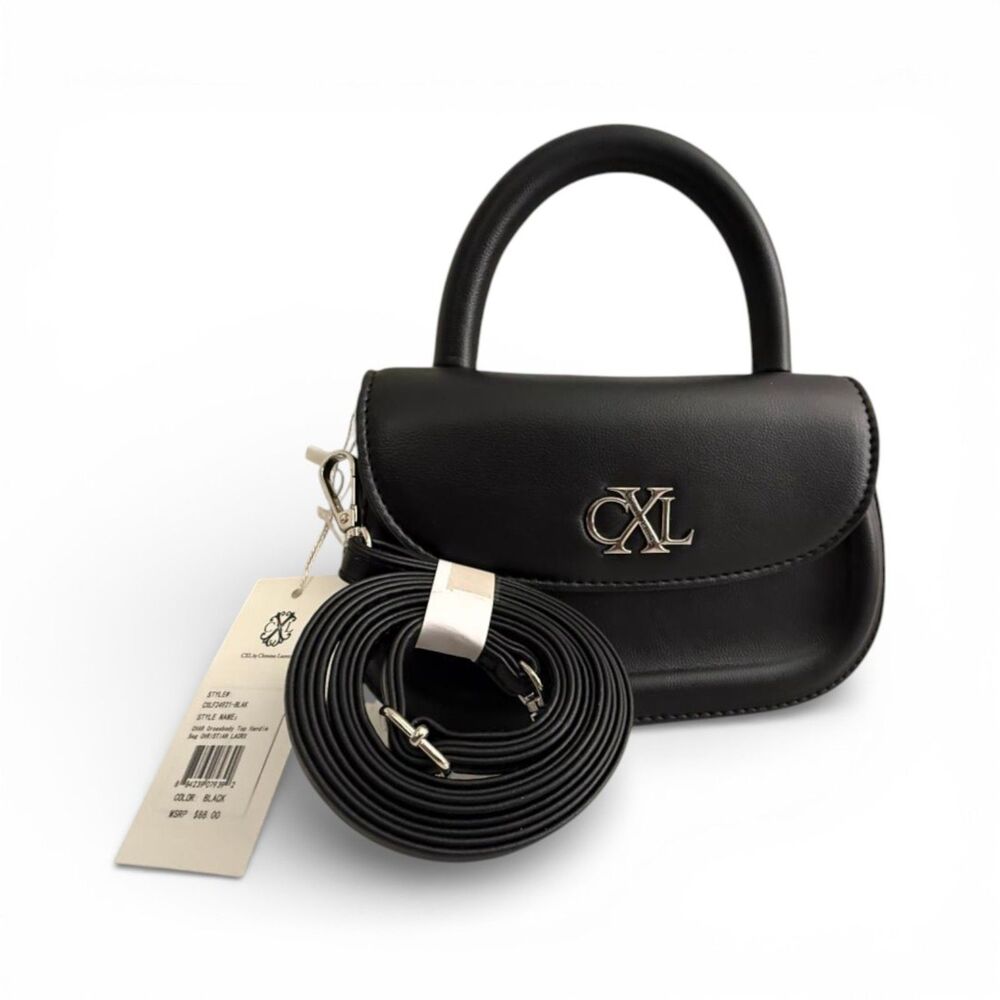 CXL by Christian Lacroix Char Crossbody and Top Handle Black Bag Purse - Picture 2 of 8
